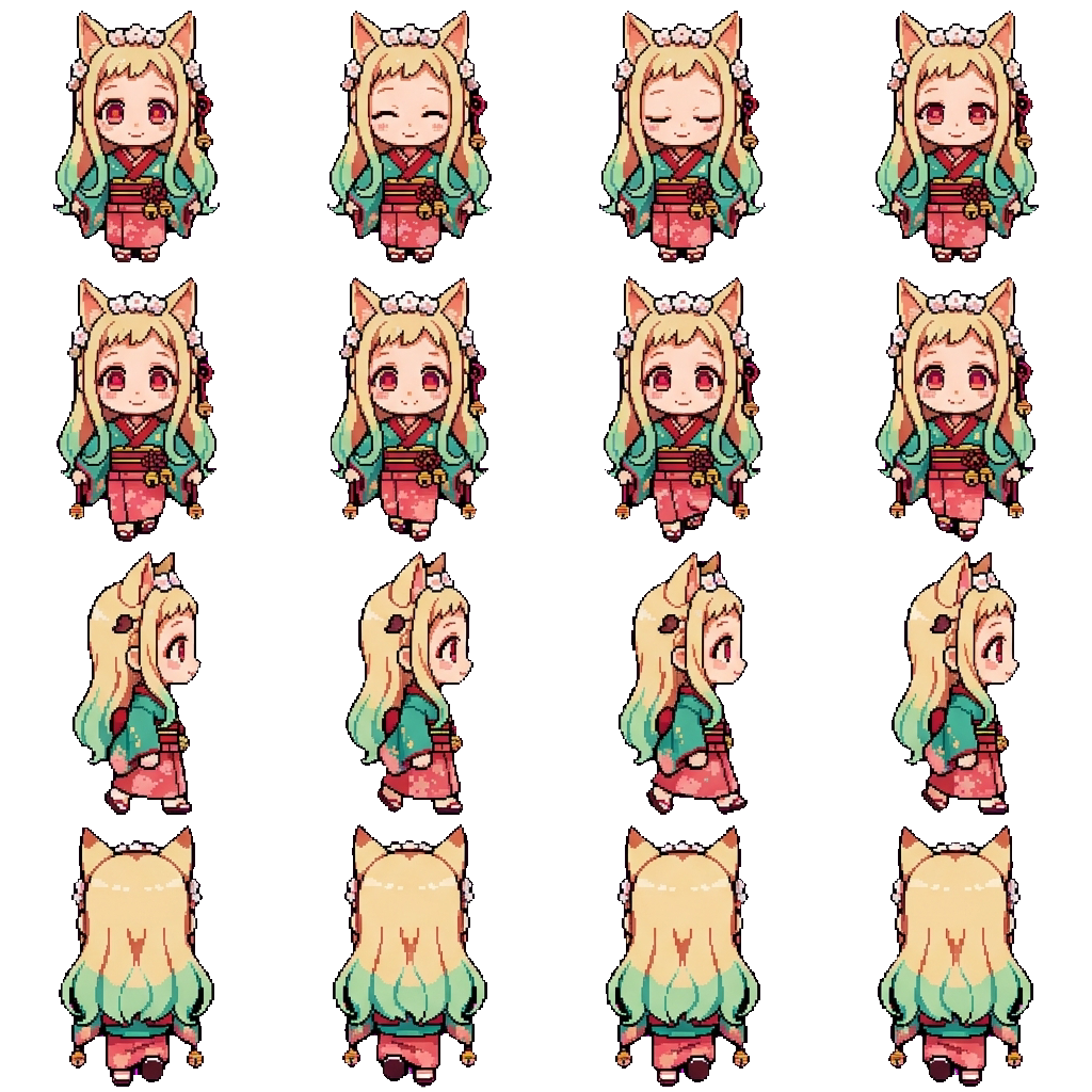 Nene Yashiro movement sprite