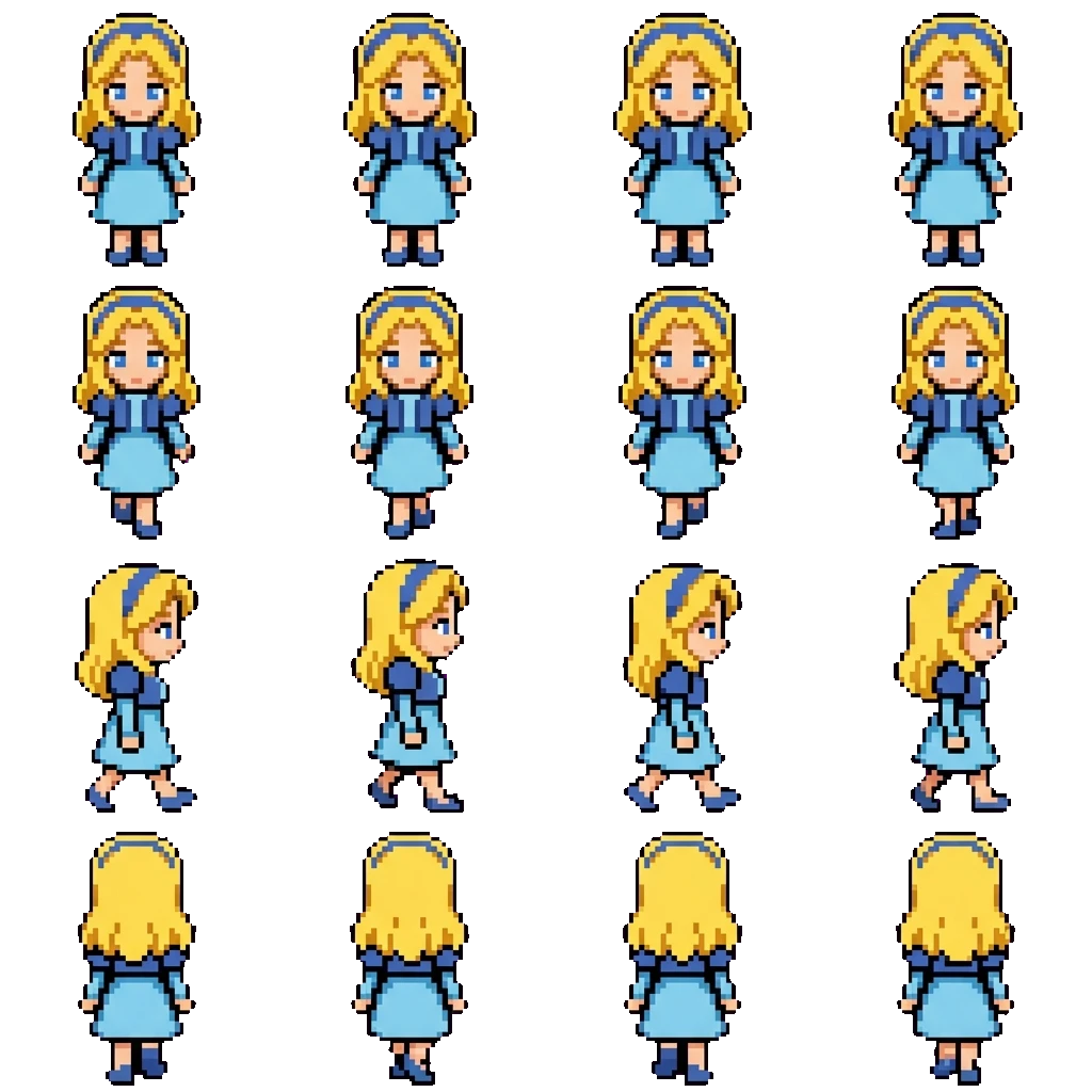 Maria Robotnik movement sprite