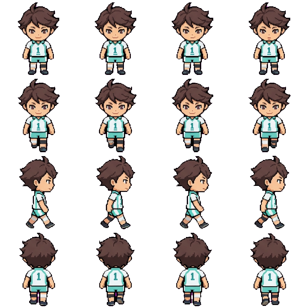 Tooru Oikawa movement sprite