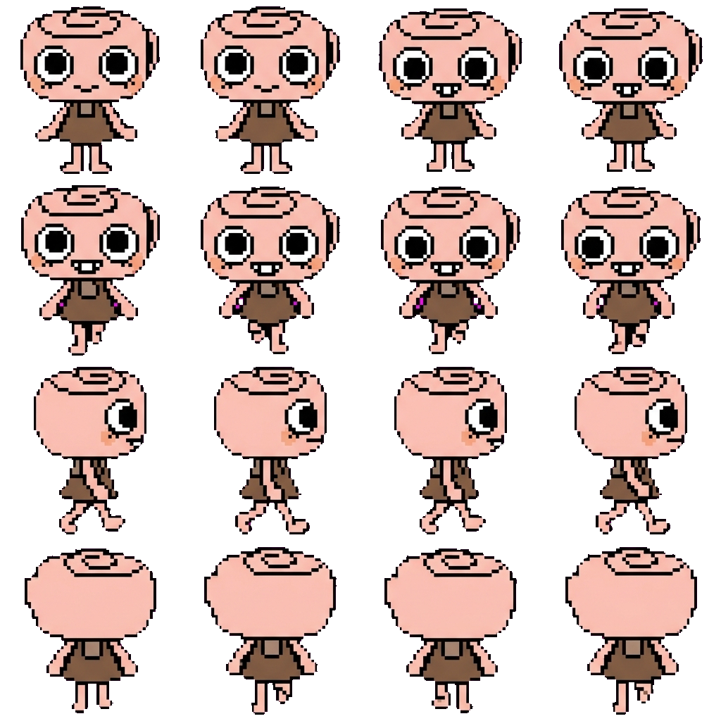 Shelly movement sprite