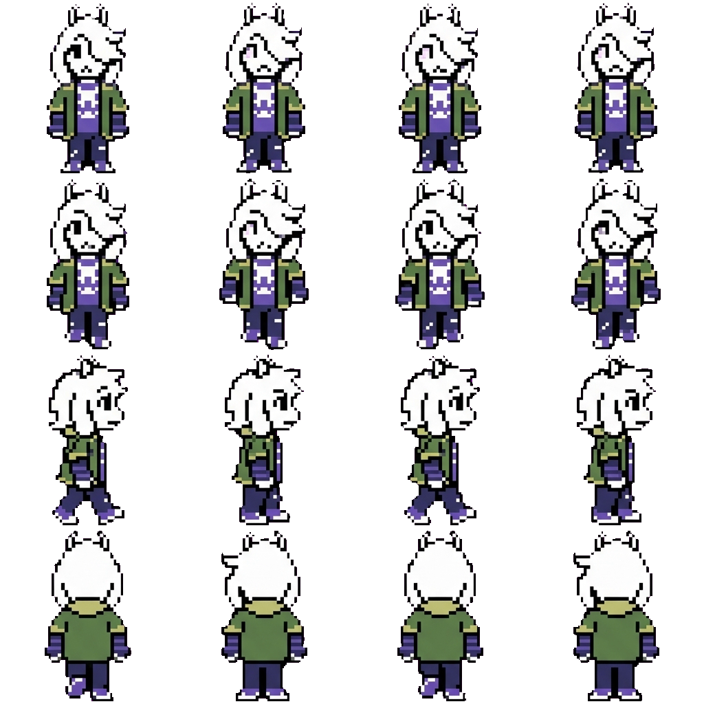 Asriel movement sprite