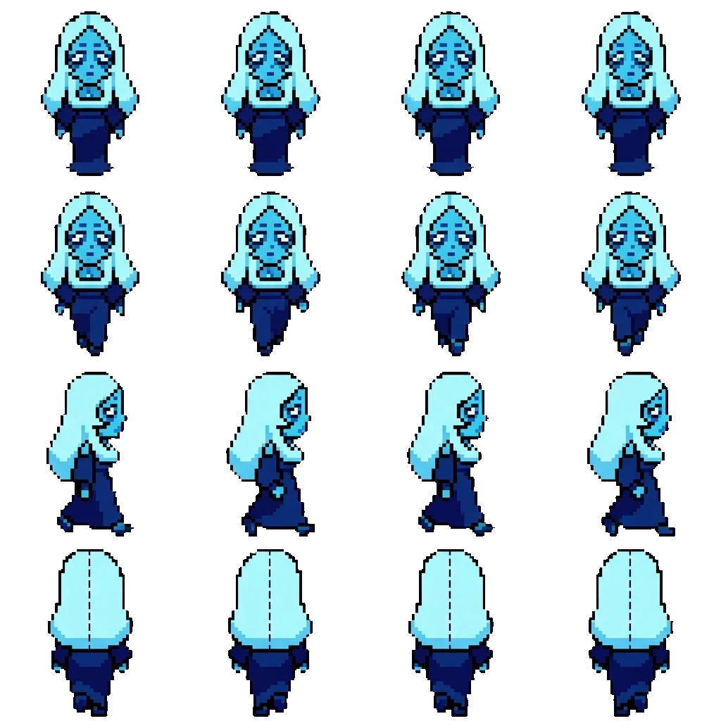 Diamante azul movement sprite