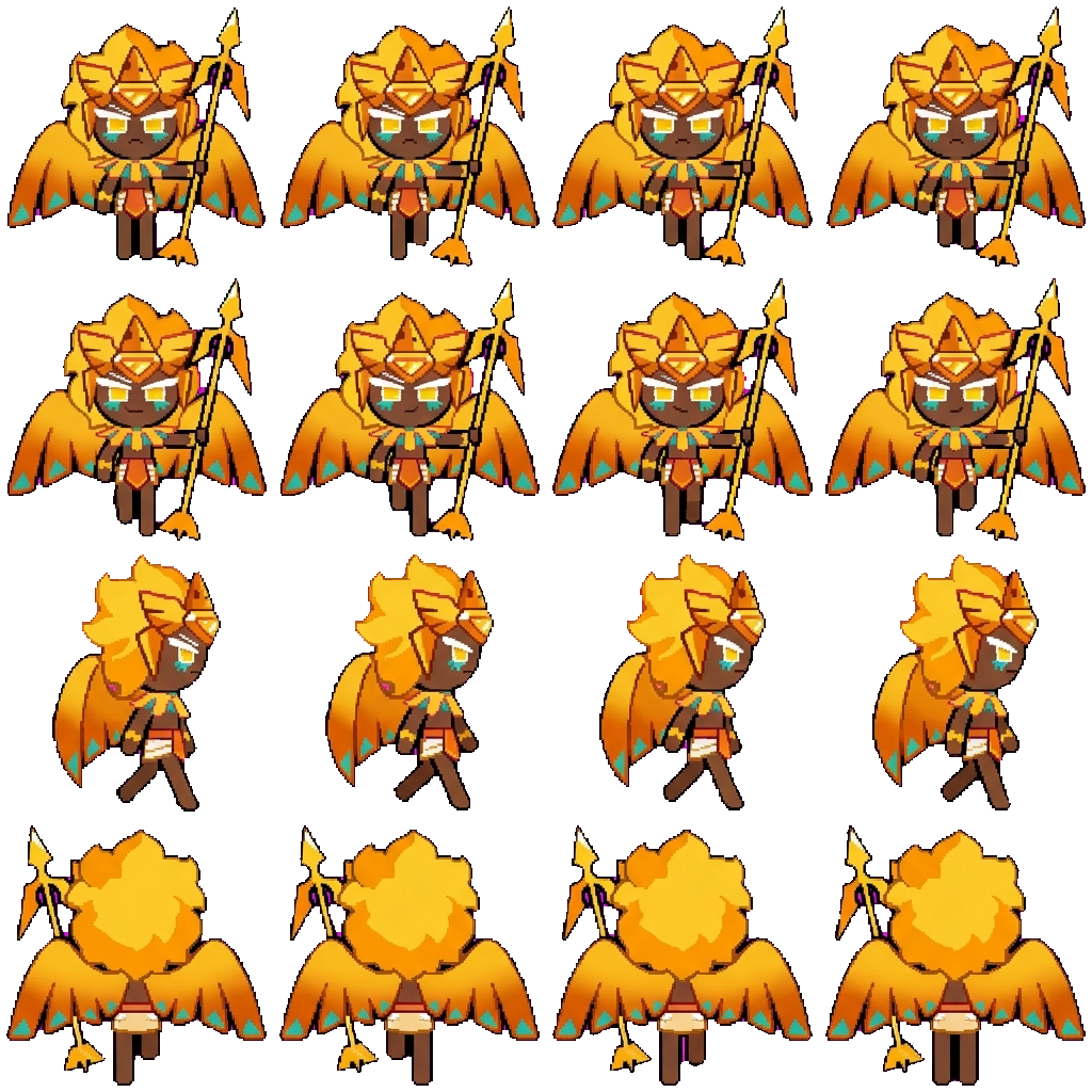 Golden Cheese Cookie movement sprite