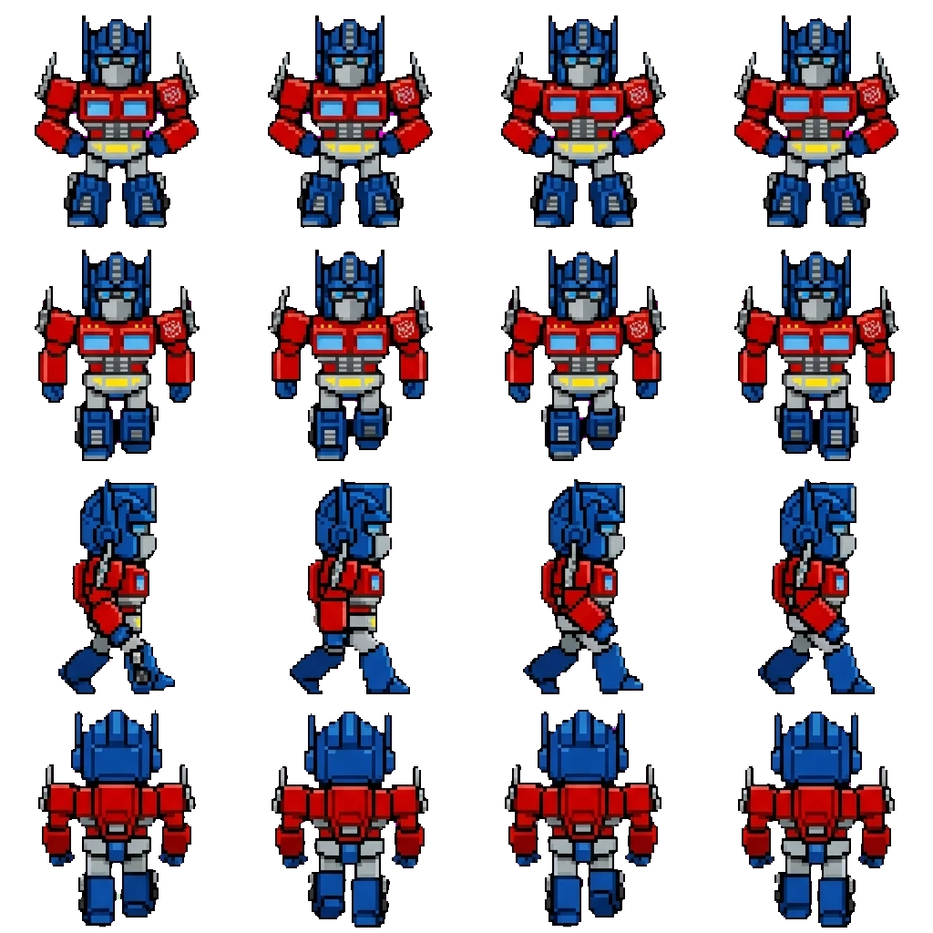 Optimus Prime movement sprite