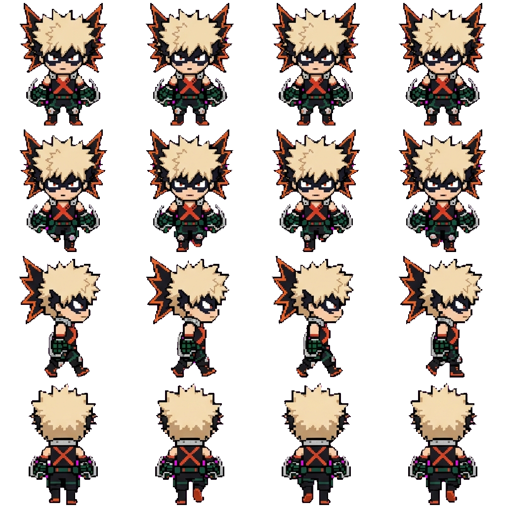 Katsuki Bakugo movement sprite