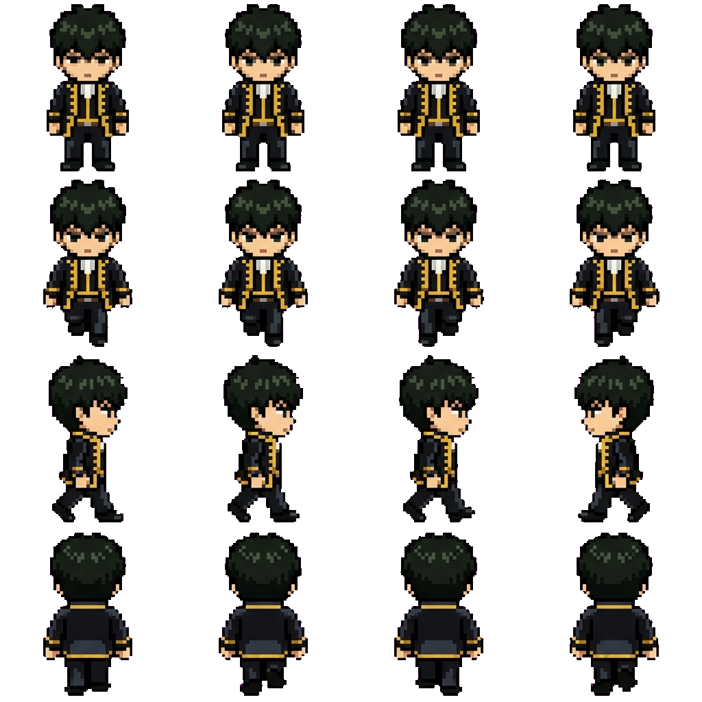 Hijikata Toshirou movement sprite