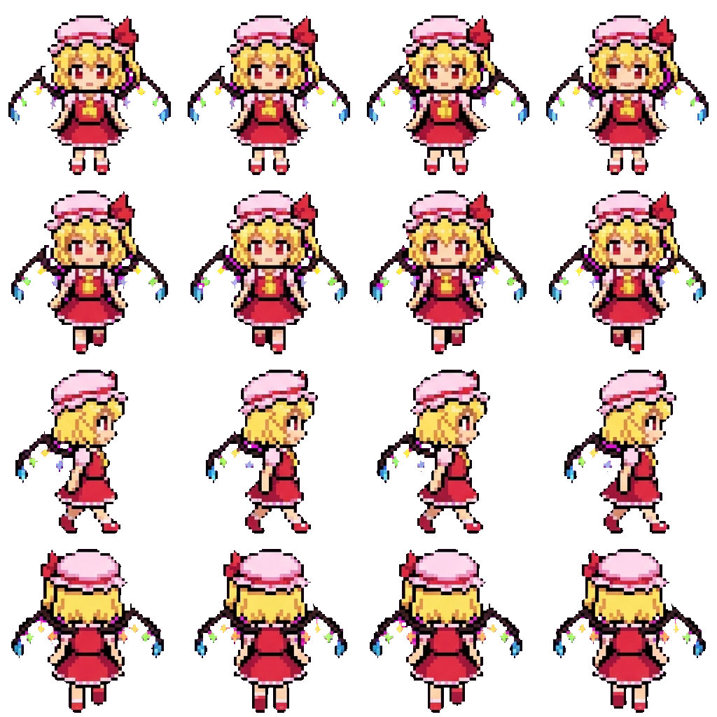 Flandre Scarlet movement sprite