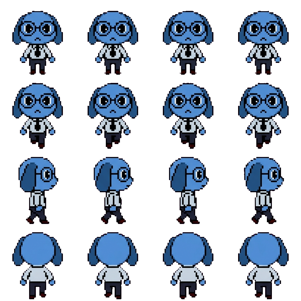 Secretary movement sprite