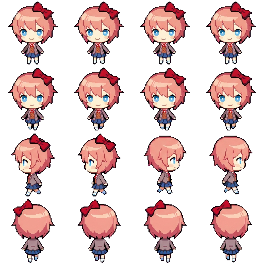 Sayori movement sprite