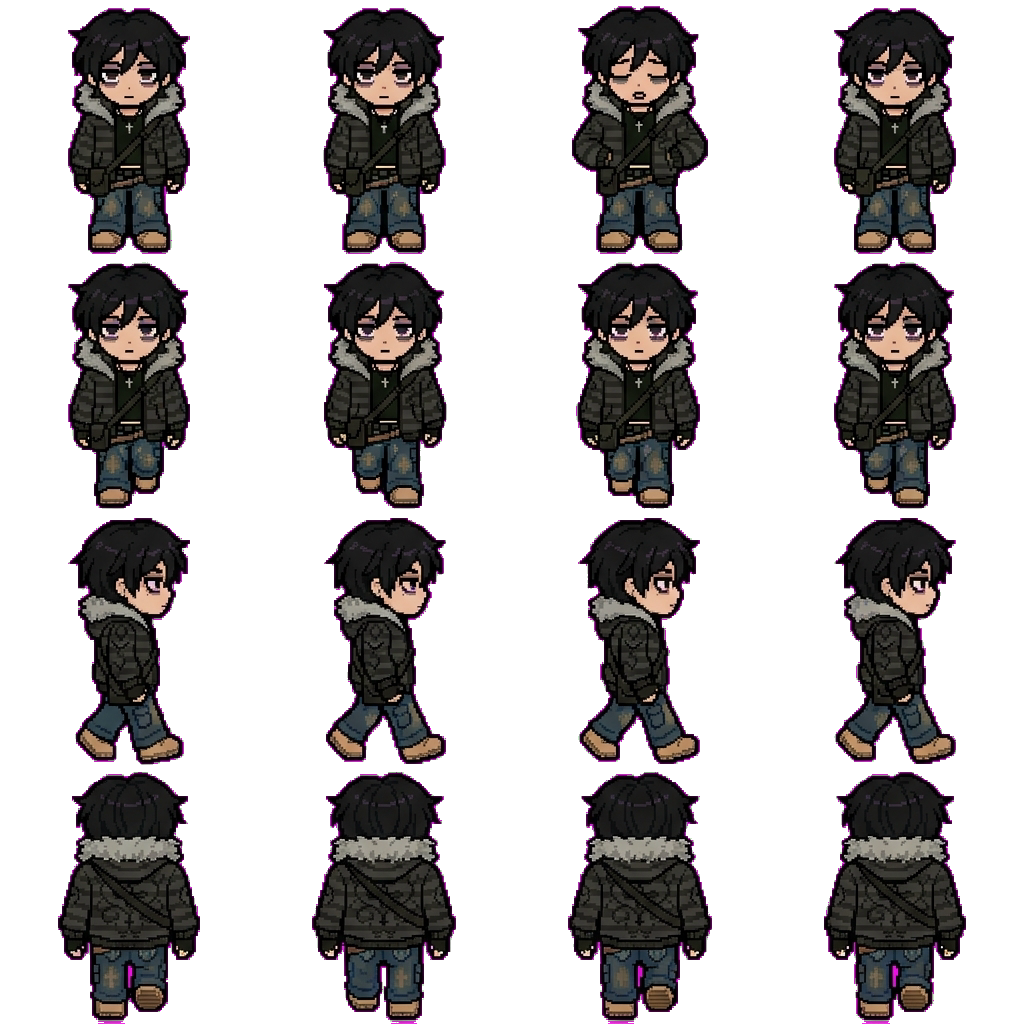 tokoyami movement sprite