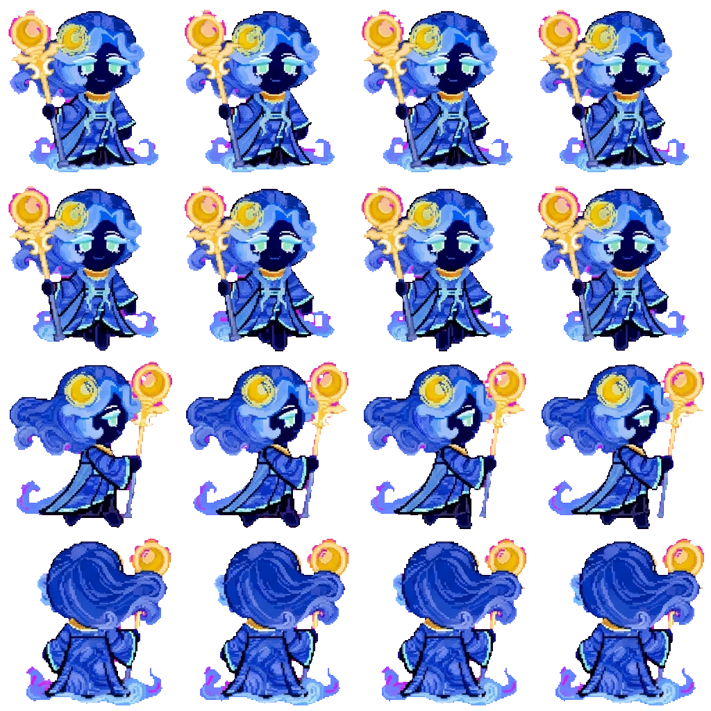 Starry night movement sprite