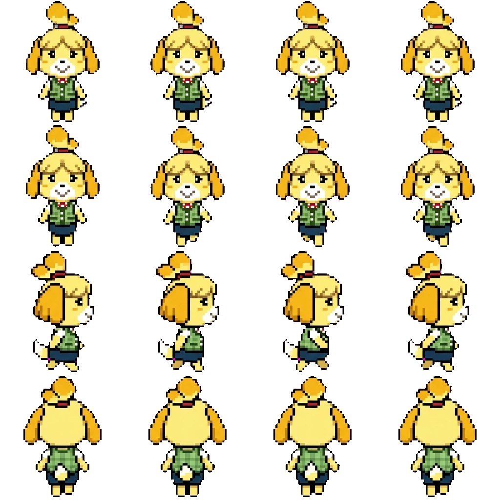 Isabelle movement sprite