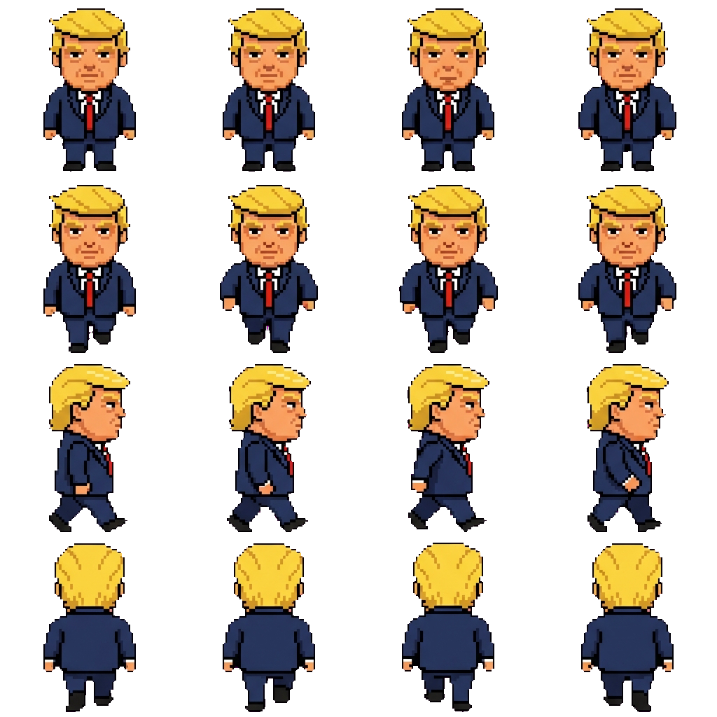 Donald Trump movement sprite