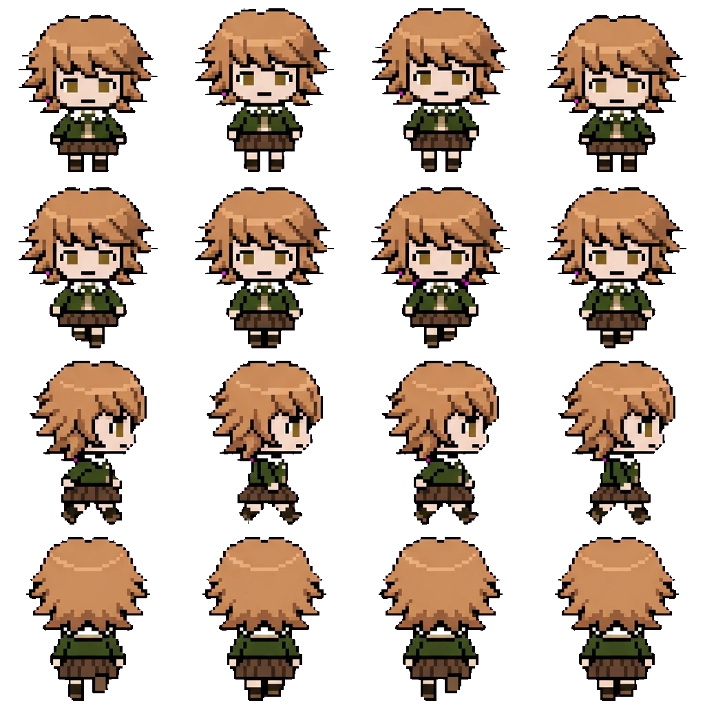 Chihiro Fujisaki movement sprite