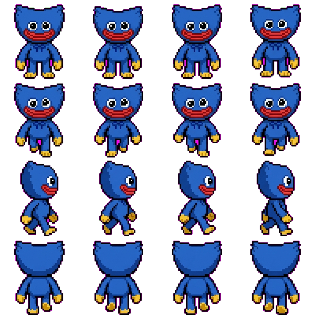Huggy Wuggy movement sprite