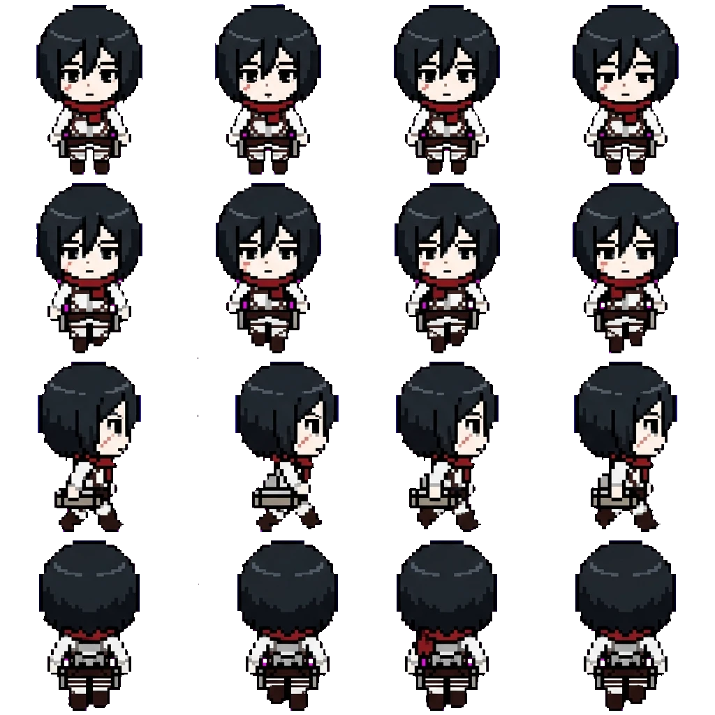 Mikasa movement sprite