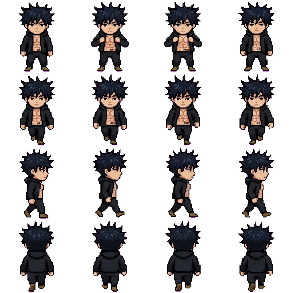 Gummi movement sprite