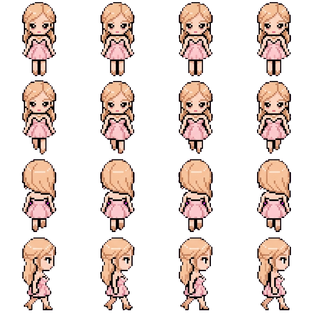 Rose movement sprite