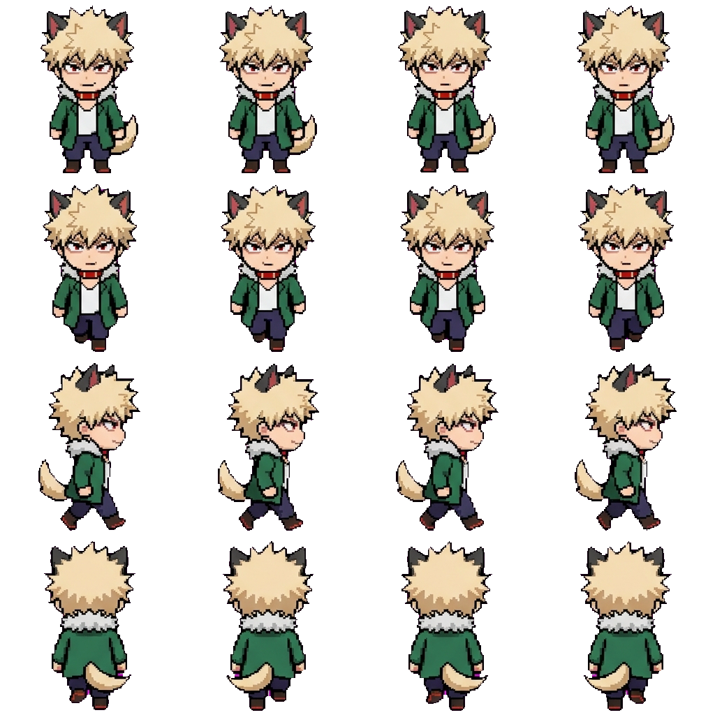 Katsuki Bakugo movement sprite