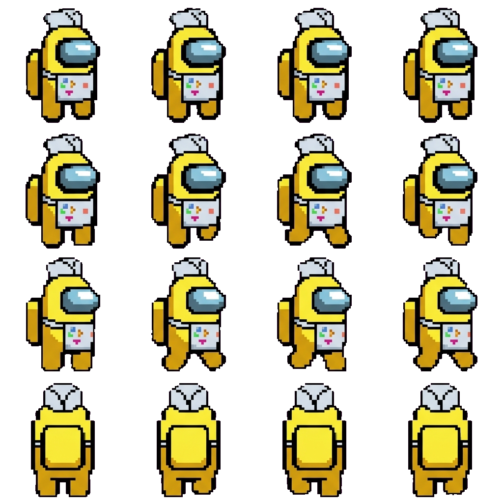 Yellow movement sprite