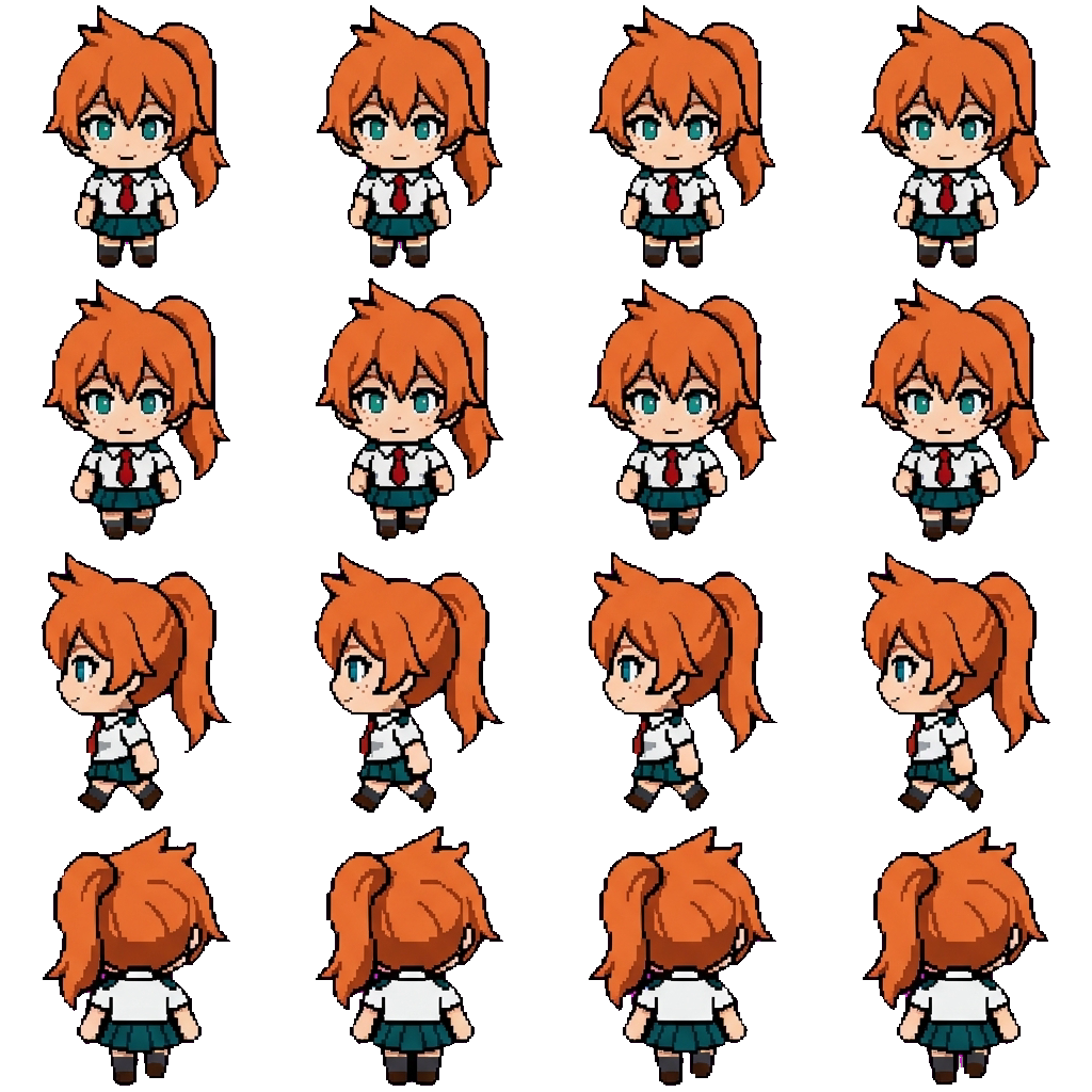 Itsuka Kendo movement sprite