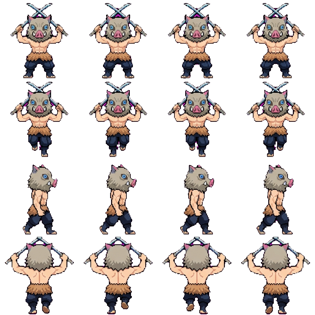 Inosuke Hashibira movement sprite