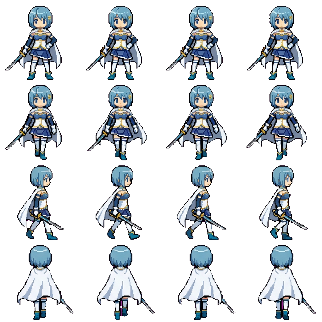Sayaka movement sprite