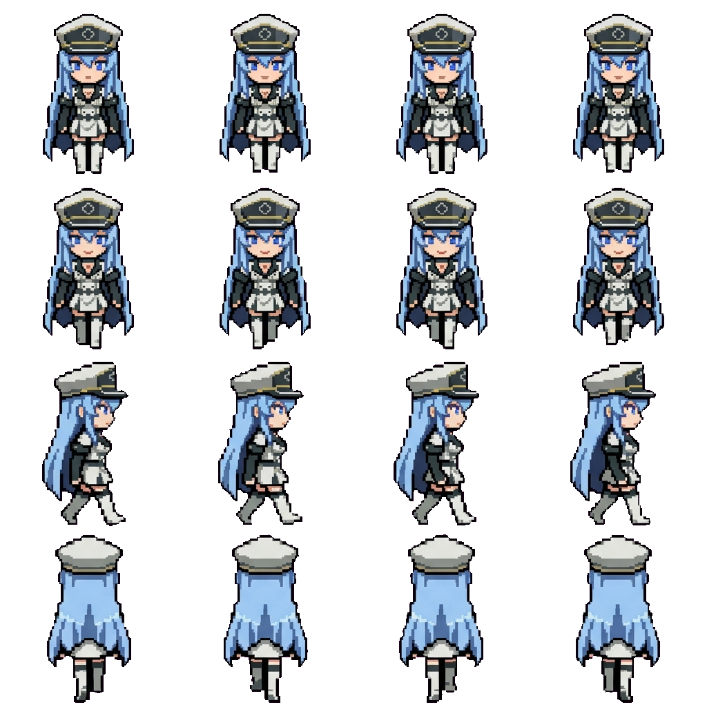Esdeath movement sprite