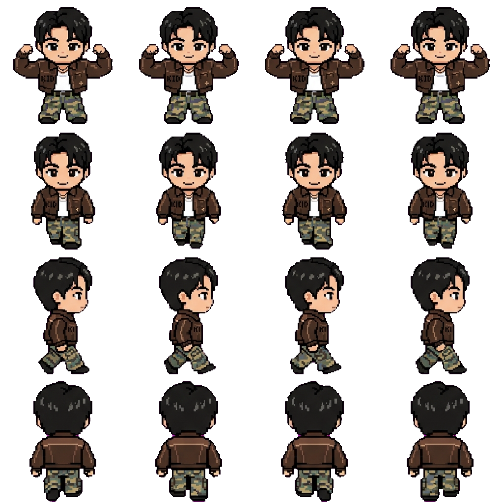 Jungkook movement sprite