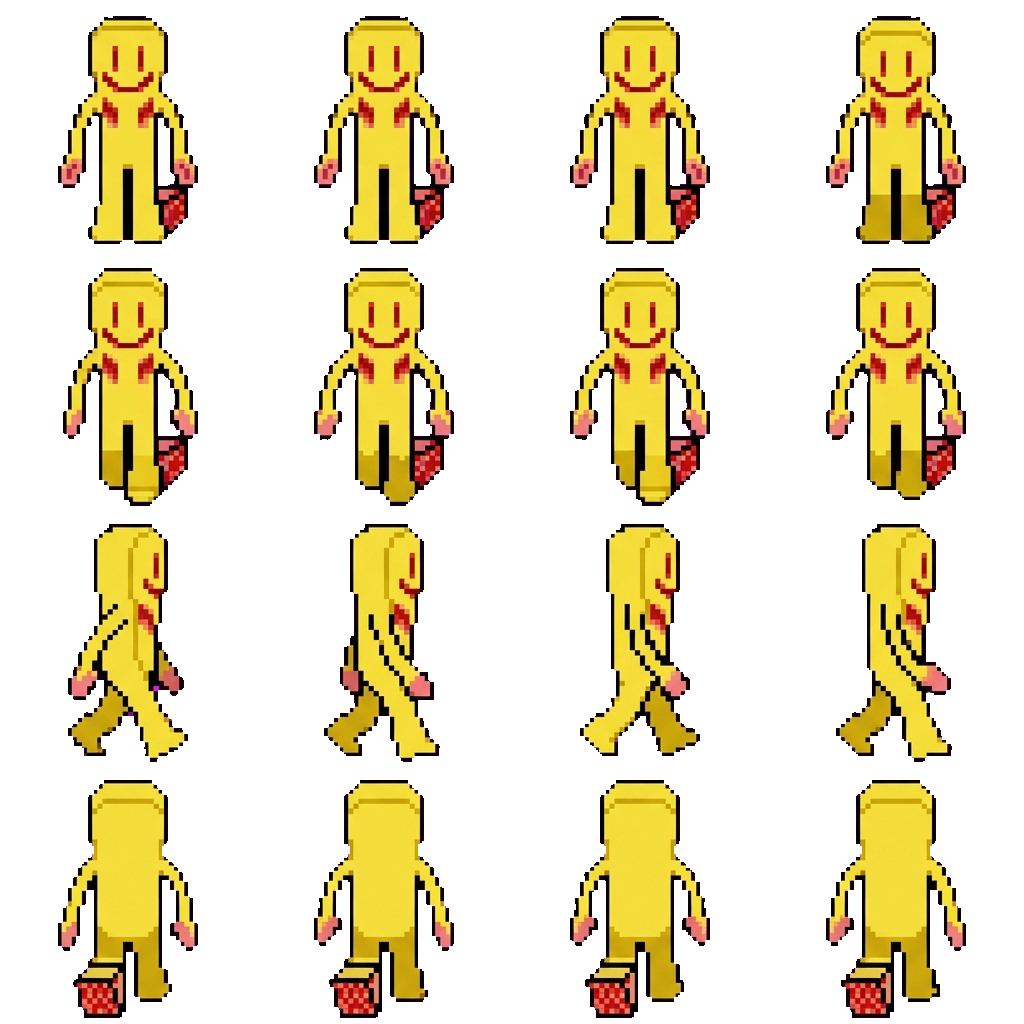 Partygoer movement sprite