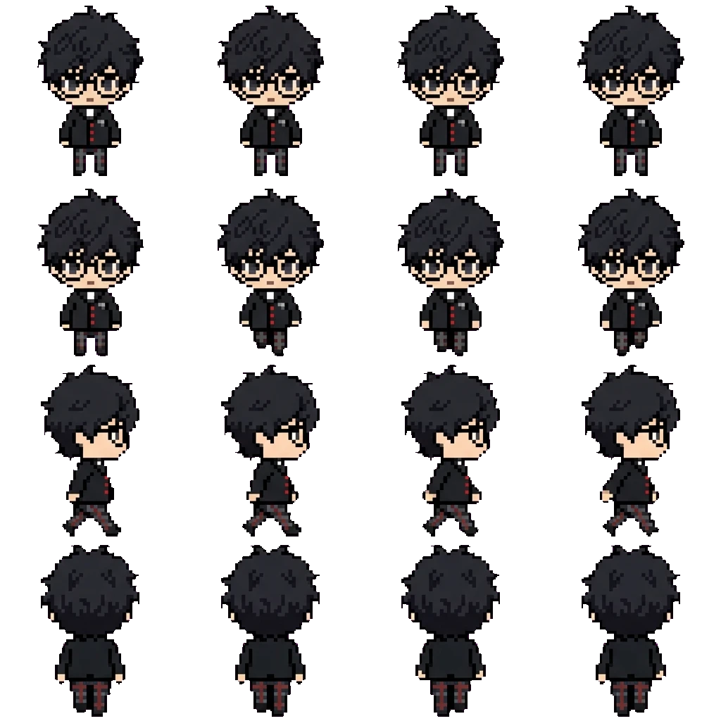 Ren Amamiya movement sprite