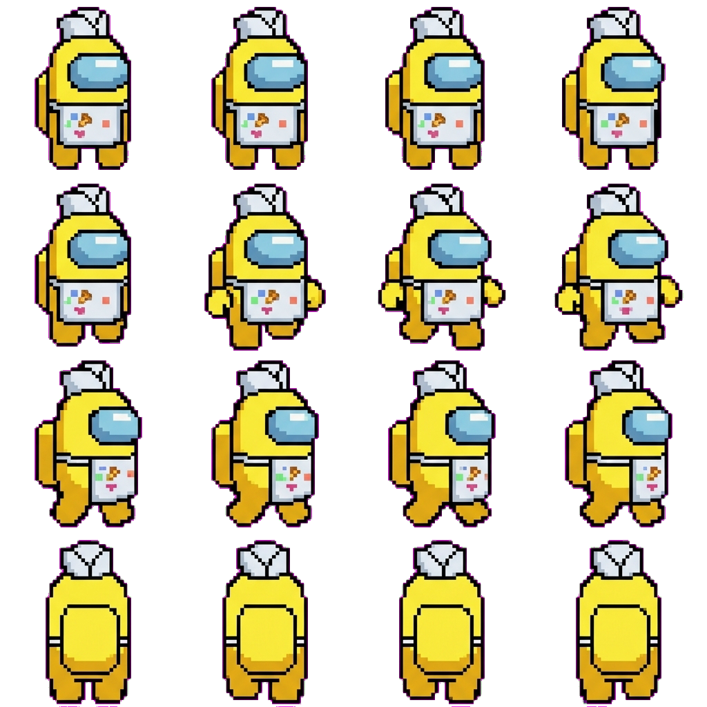 Yellow movement sprite