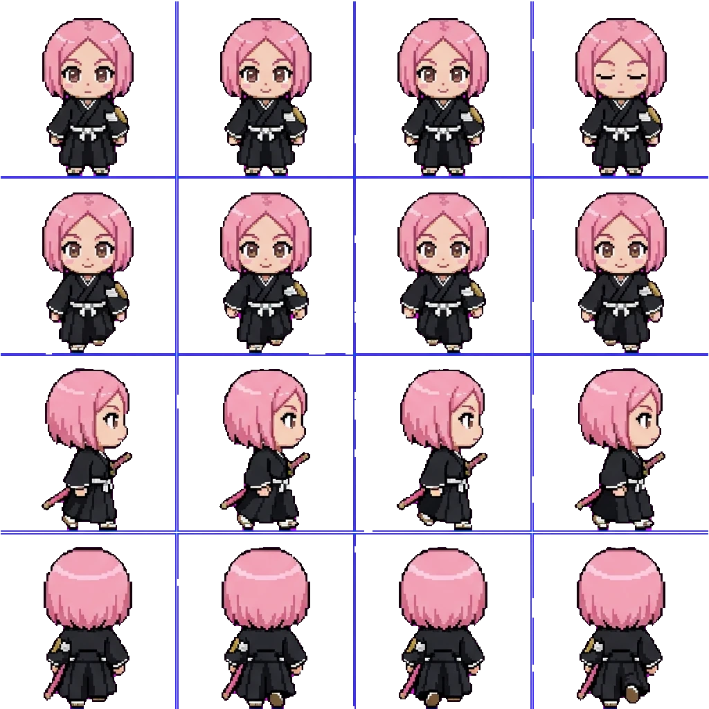 Yachiru kusajishi movement sprite