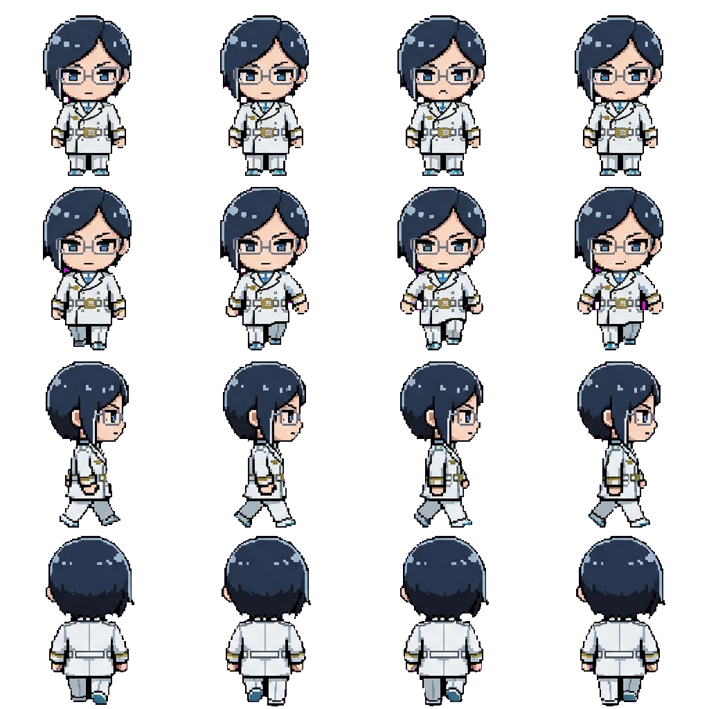 Ishida Uryu movement sprite