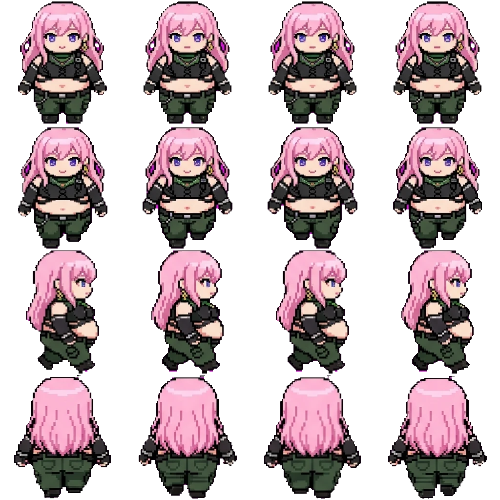 Meiko movement sprite