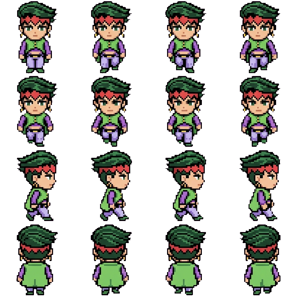Rohan Kishibe movement sprite