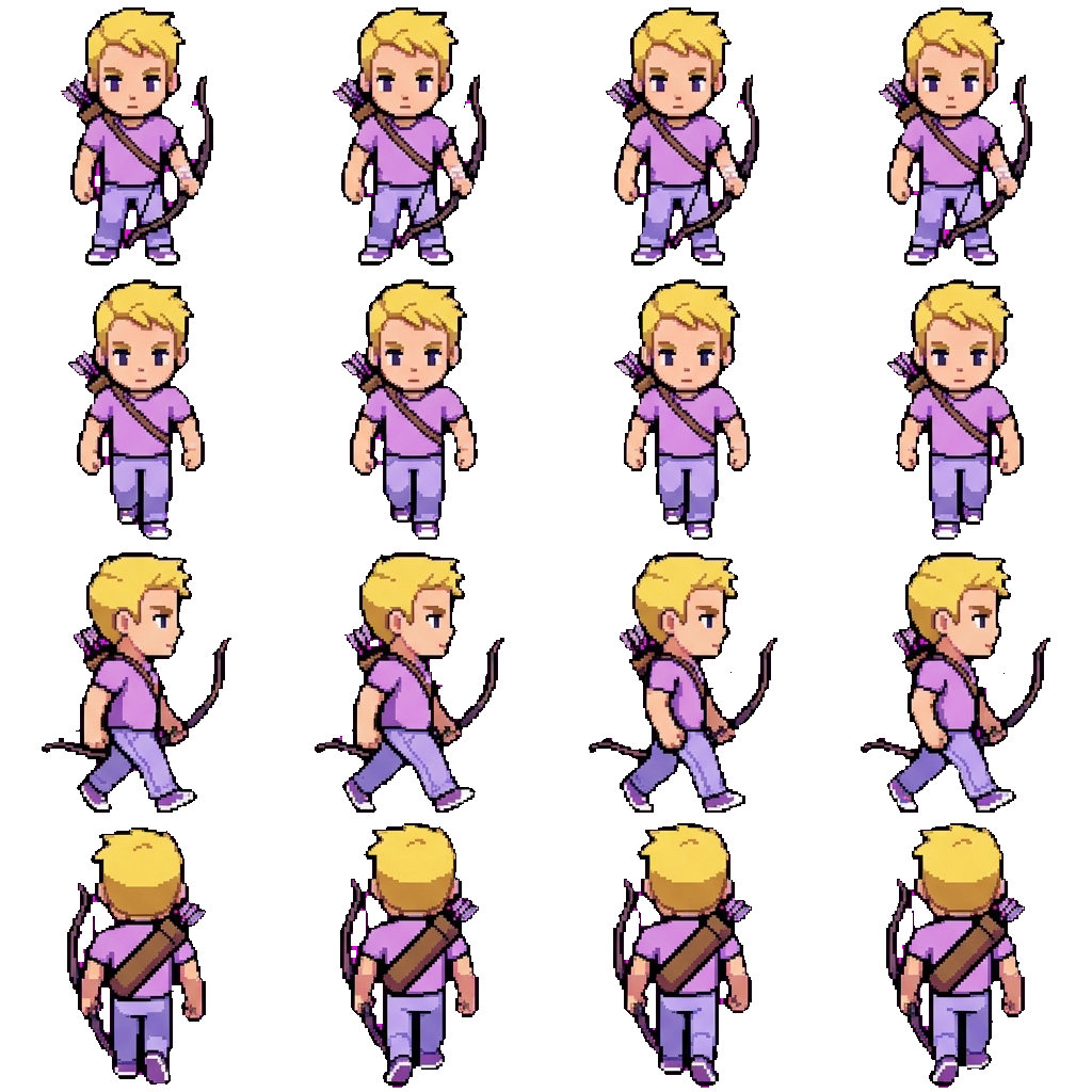Clint Barton movement sprite