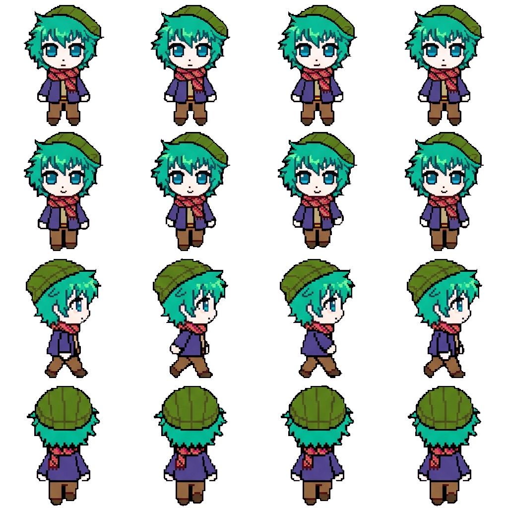 Шин Тсукими (Соу Хиёри) movement sprite