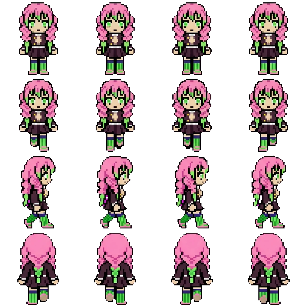 Mitsuri Kanroji movement sprite