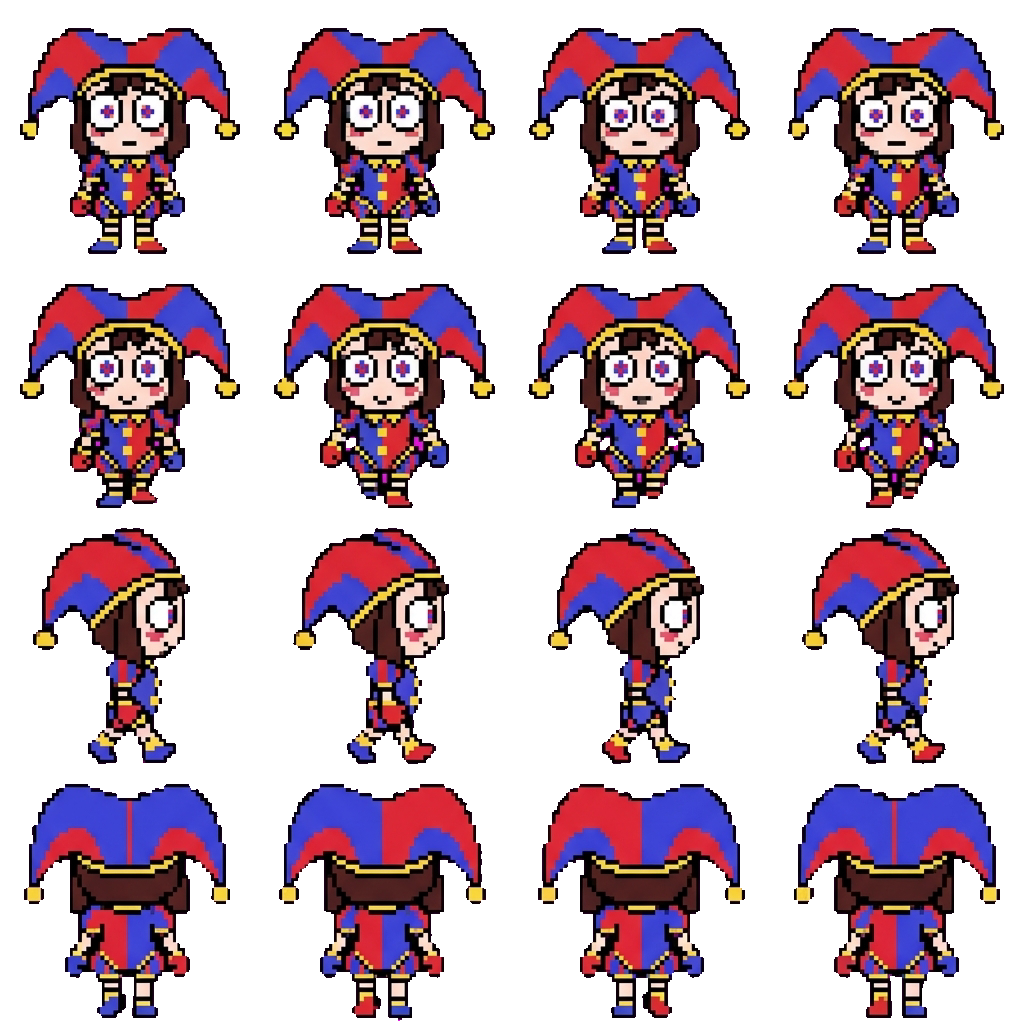 Pomni movement sprite