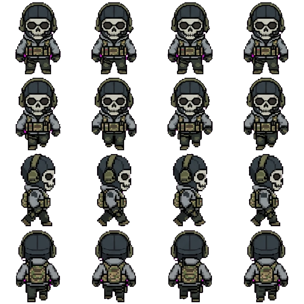 Simon Riley movement sprite