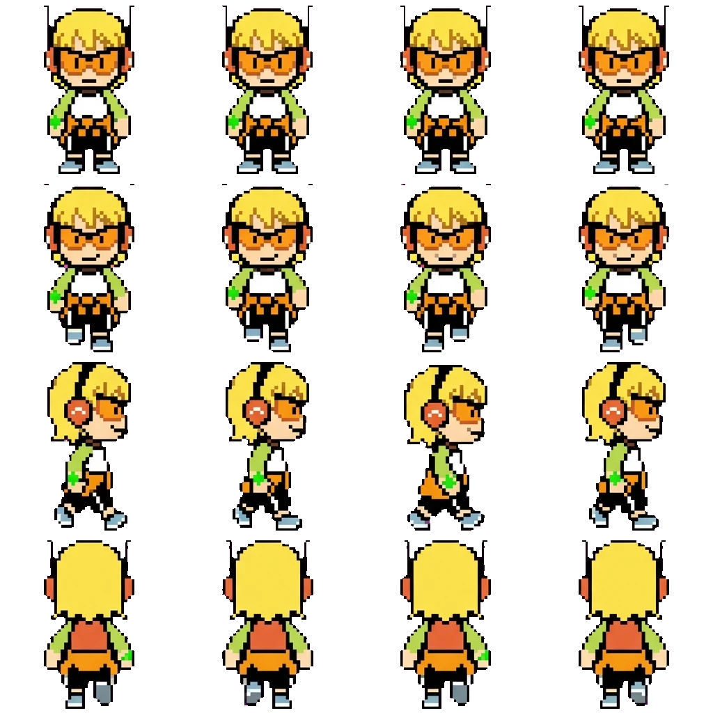 Kid Cosmic movement sprite