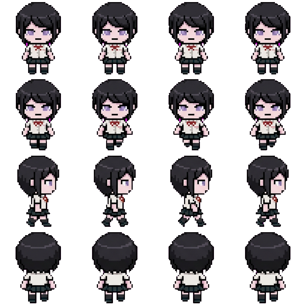 Mukuro Ikusaba movement sprite