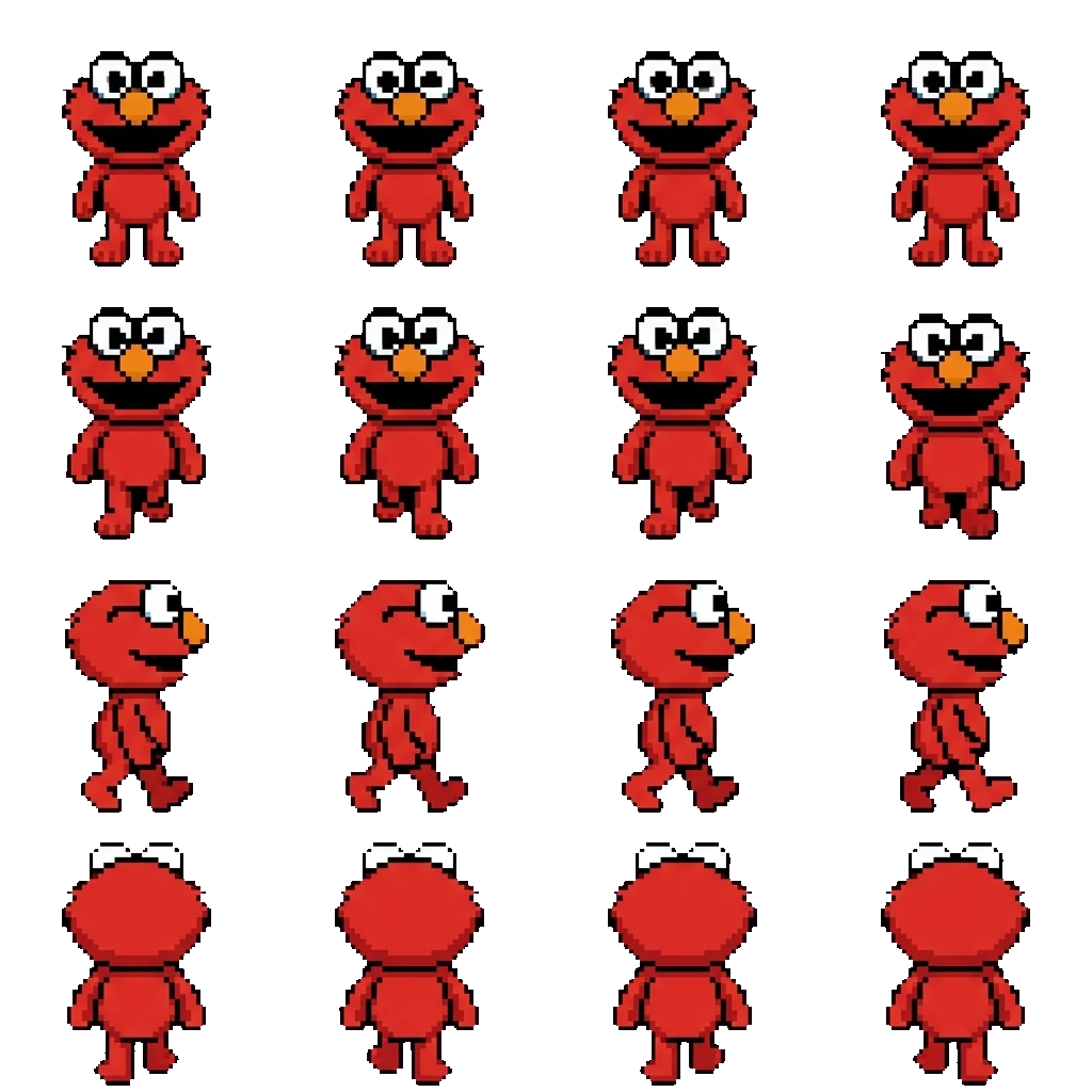 Elmo movement sprite