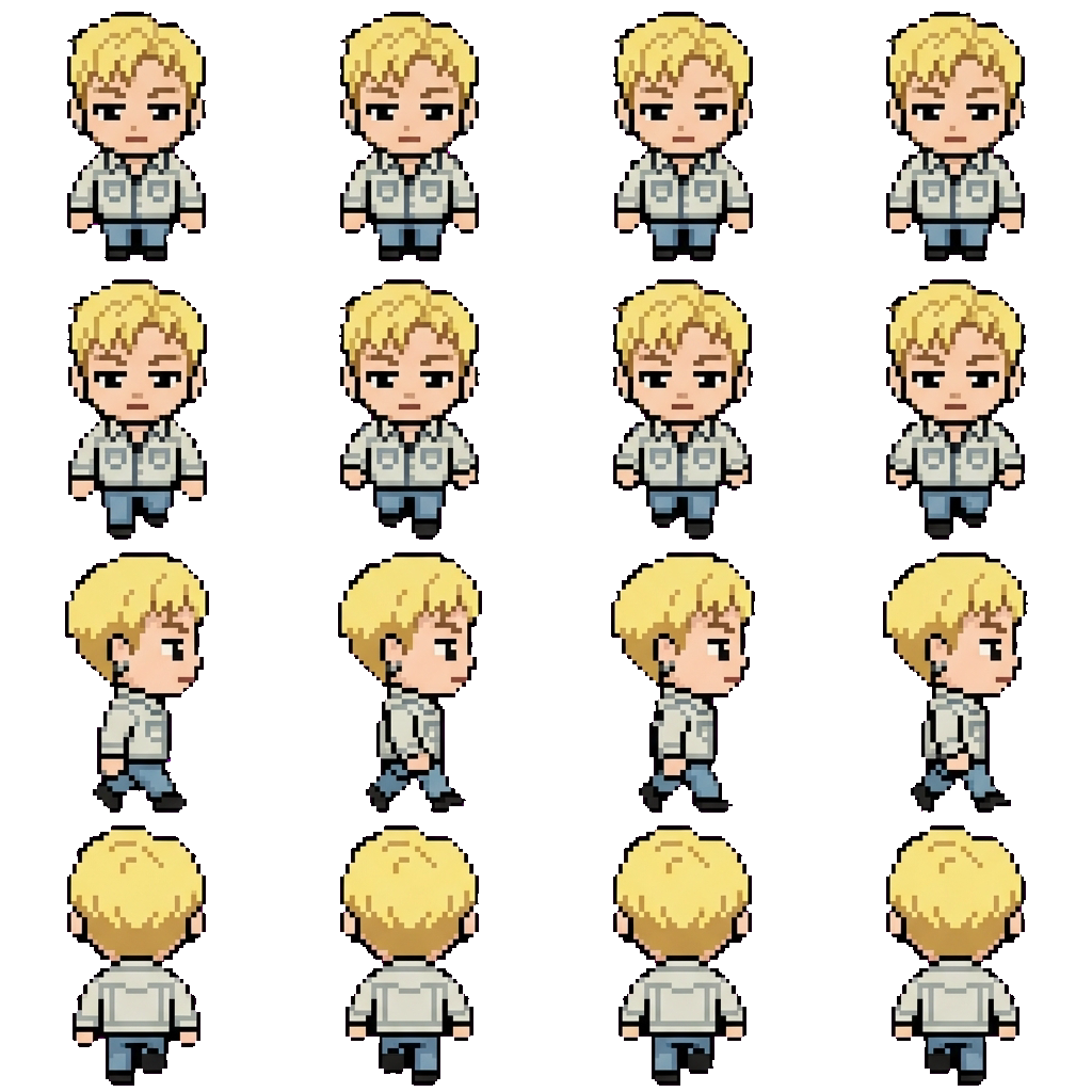 Bang Chan movement sprite