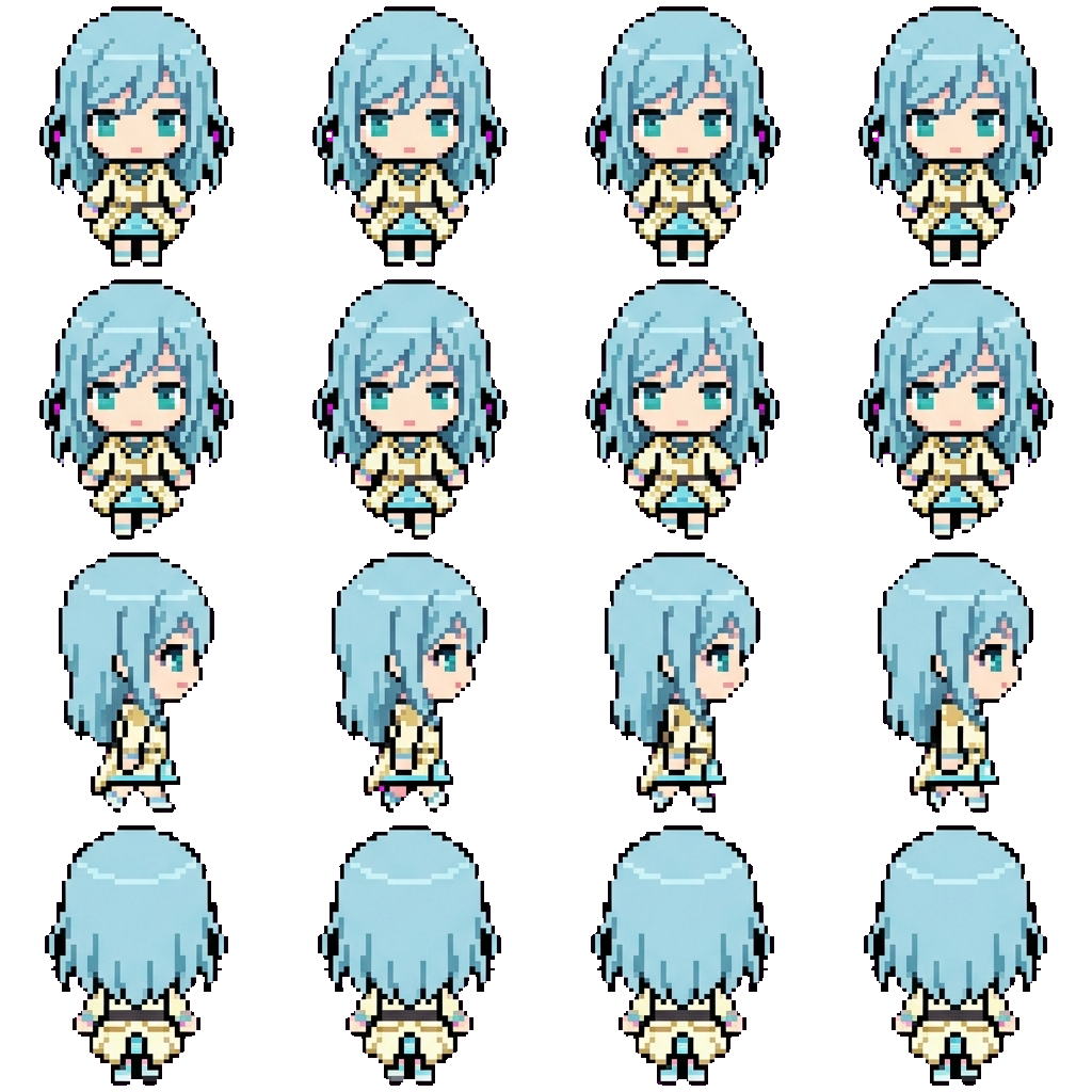 Shizuku Hinomori movement sprite