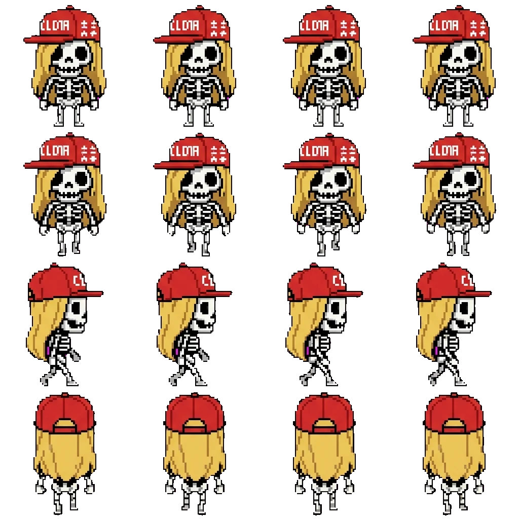 Skelli movement sprite