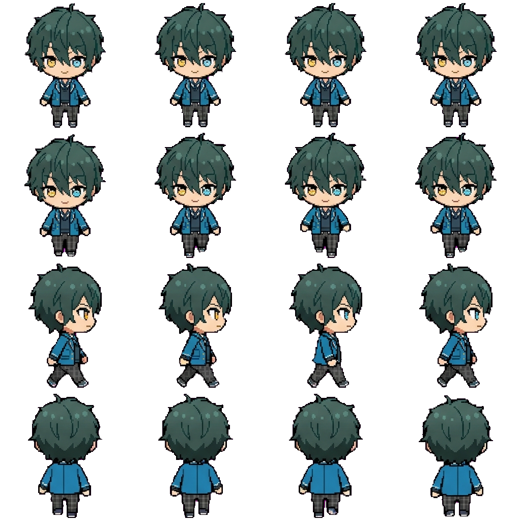 Mika Kagehira movement sprite