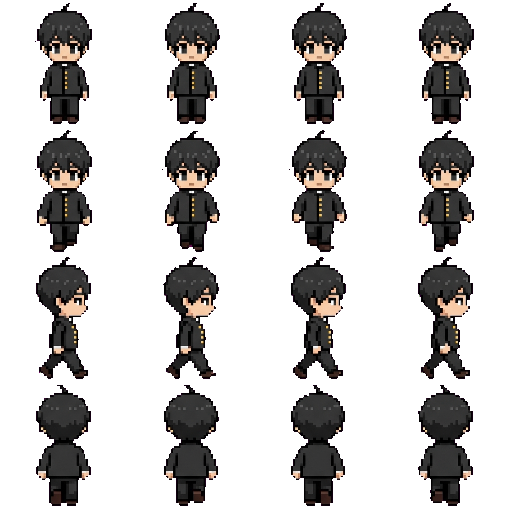 Аято movement sprite