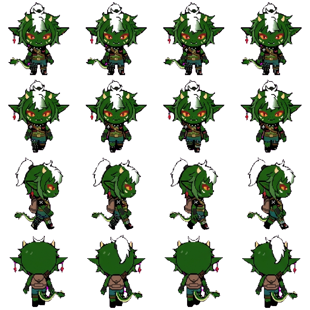 Stripe movement sprite